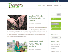 Tablet Screenshot of nourishingliberty.com